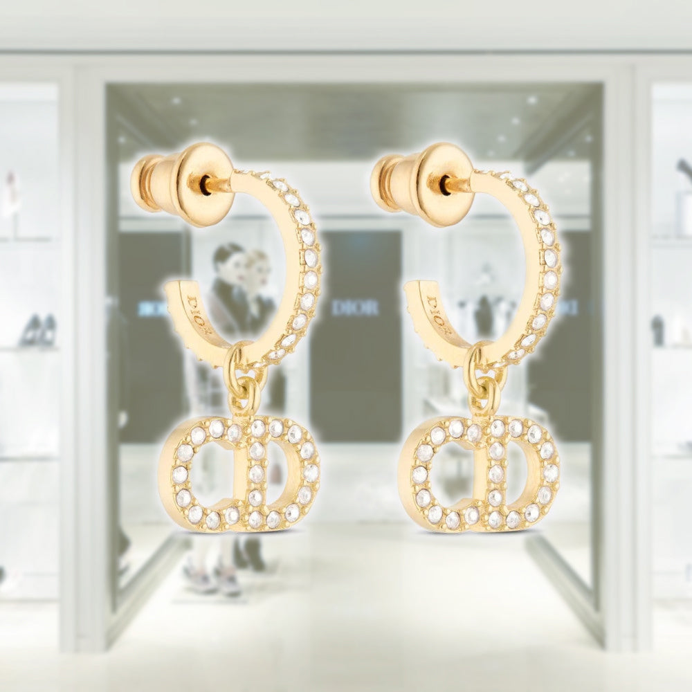 新品 Dior CLAIR D LUNE ピアス E1740CDLCY_D301 ディオール ピアス DIOR CLAIR D LUNE EARRINGS メタル