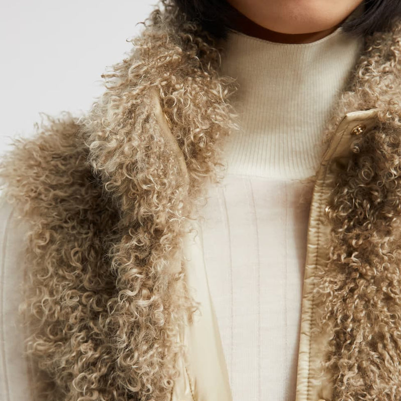 Ermione Shearling Down Gilet