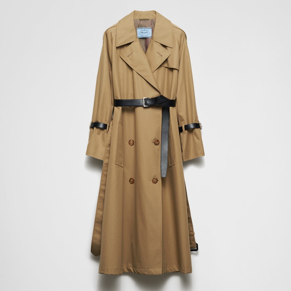 【PRADA】ダブルブレスト キャンバス トレンチコート PRADA】ダブルブレスト キャンバス トレンチコート (PRADA