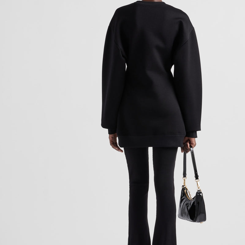 PRADA★フリース ショートドレス ナチュラル フリース ショートドレス | PRADA